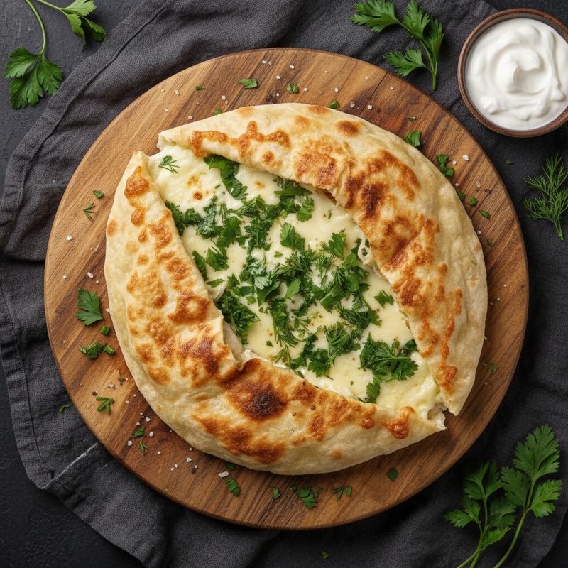 Конвертик из лаваша с сыром и зеленью