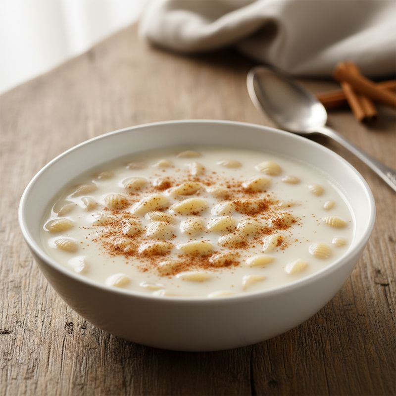 Молочный суп с макаронами