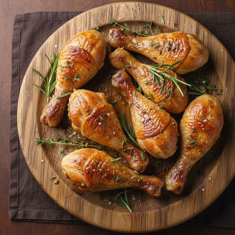 Куриные голени, запеченные с травами