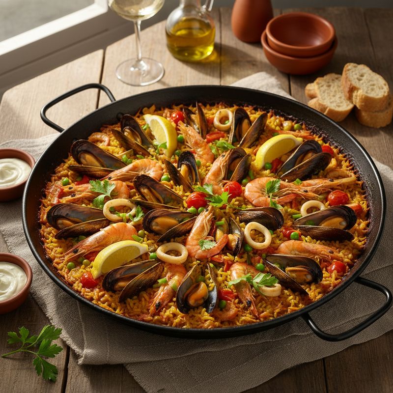 Паэлья с морепродуктами