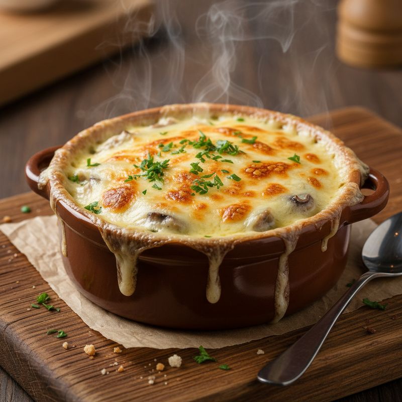 Жульен с курицей и грибами