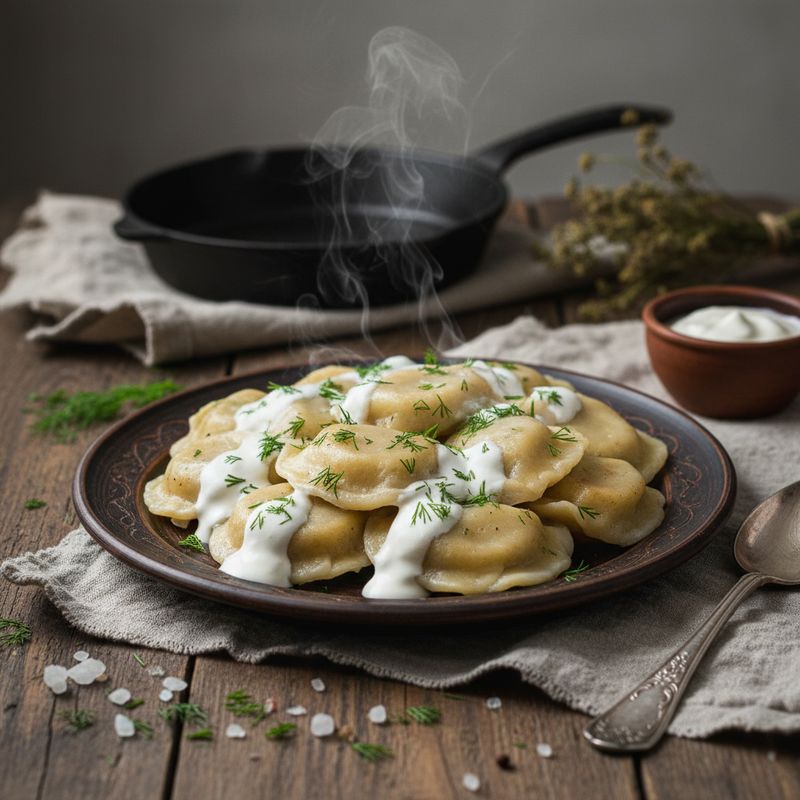 Вареники с картошкой и грибами