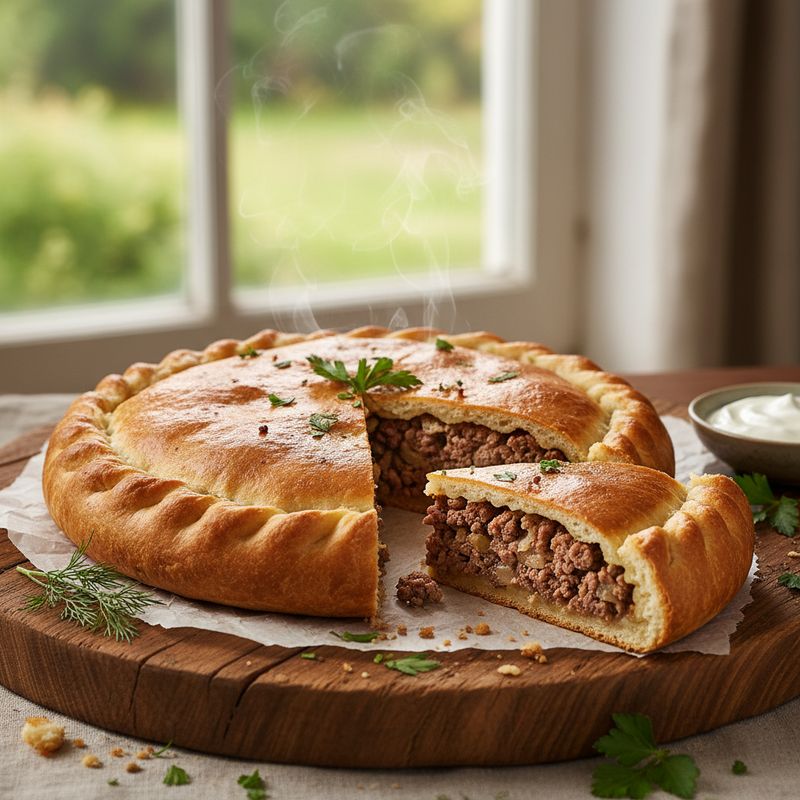 Осетинский пирог с мясом