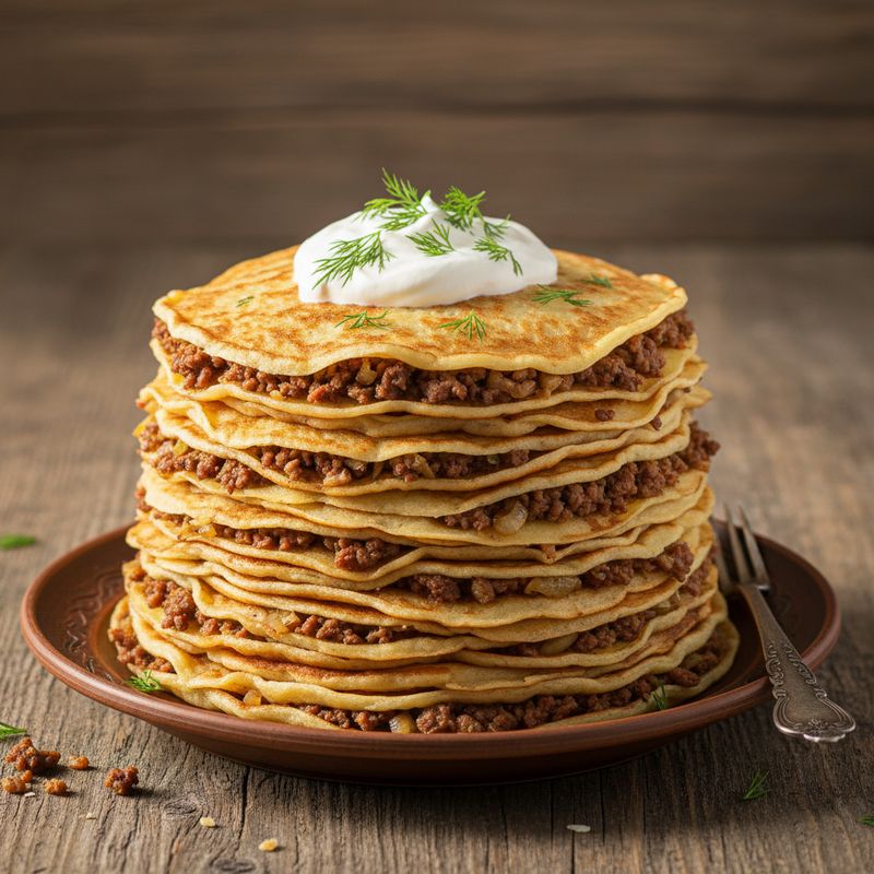 Блины с мясом