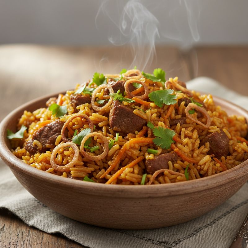Плов с говядиной