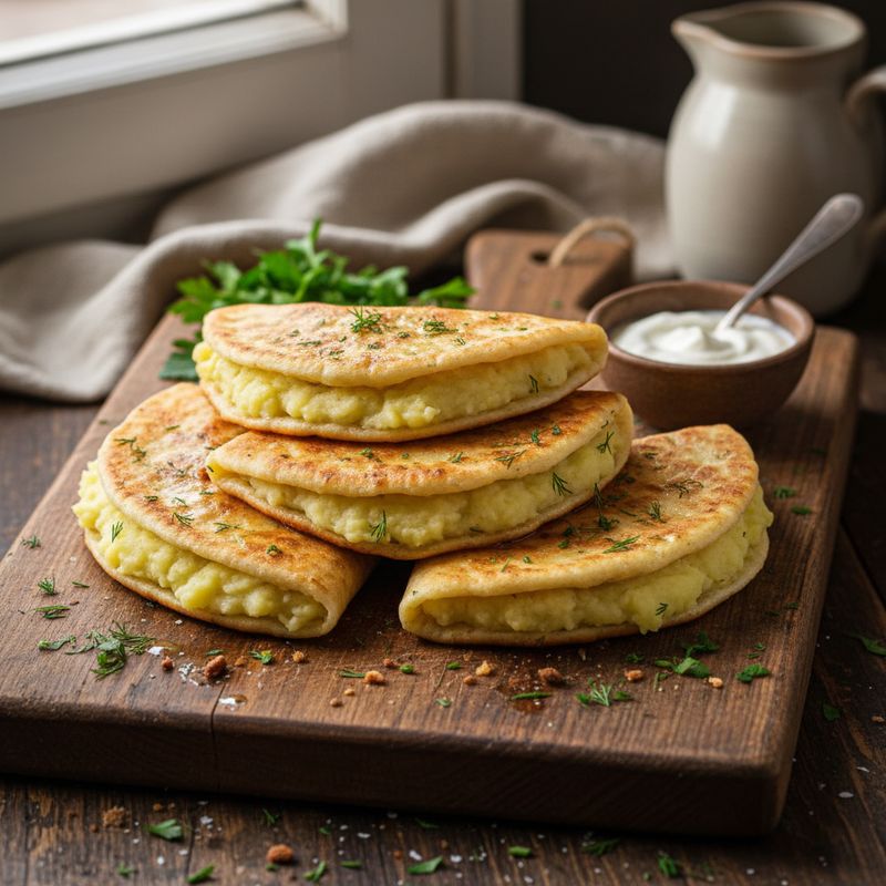 Кыстыбый с картофелем
