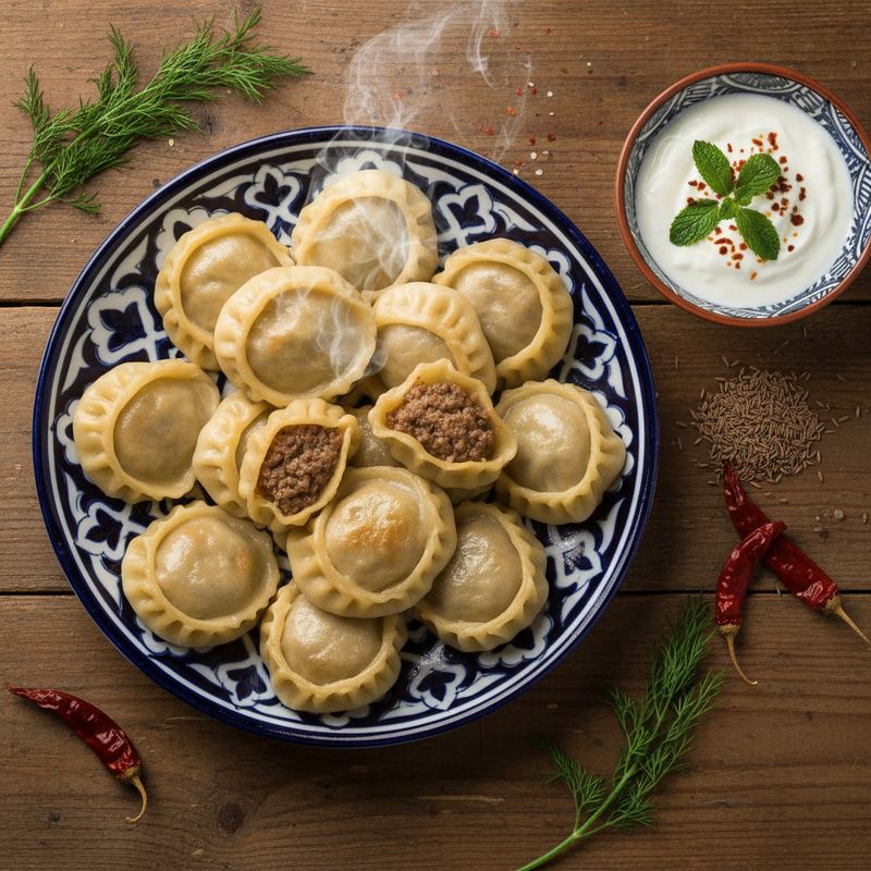 Манты с мясом