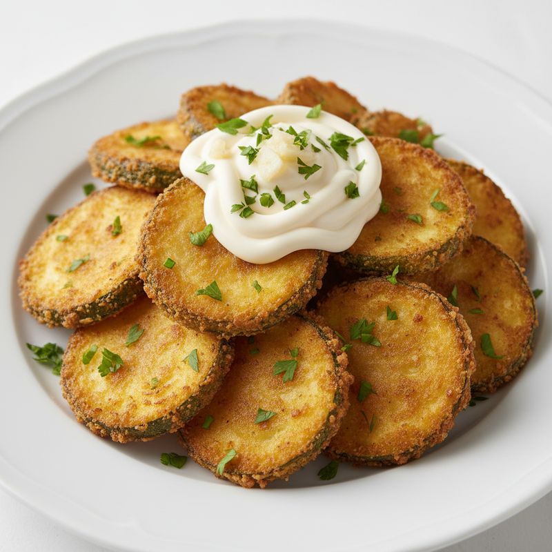 Жареные кабачки с чесноком и майонезом