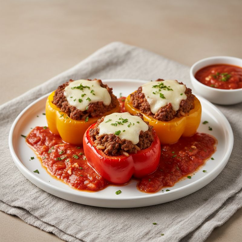 Фаршированные перцы с мясом и рисом