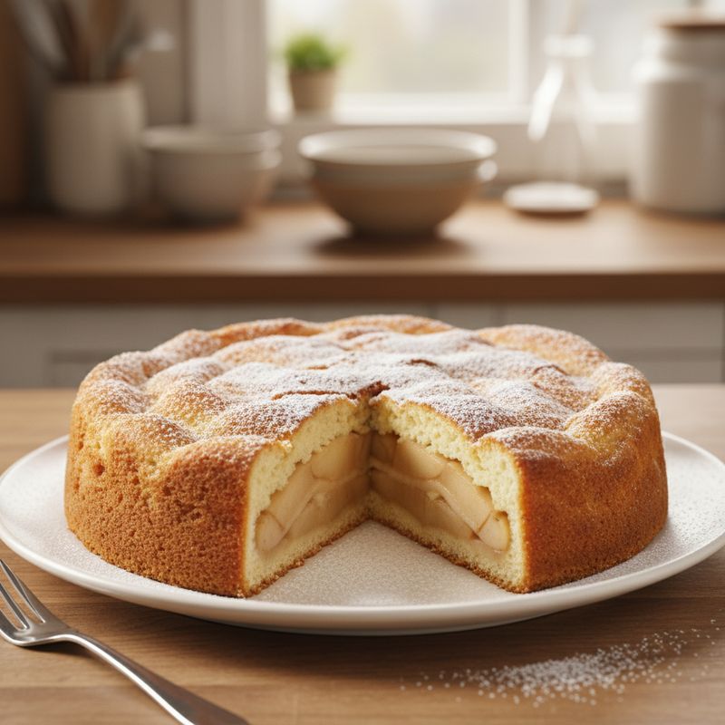 Шарлотка с яблоками