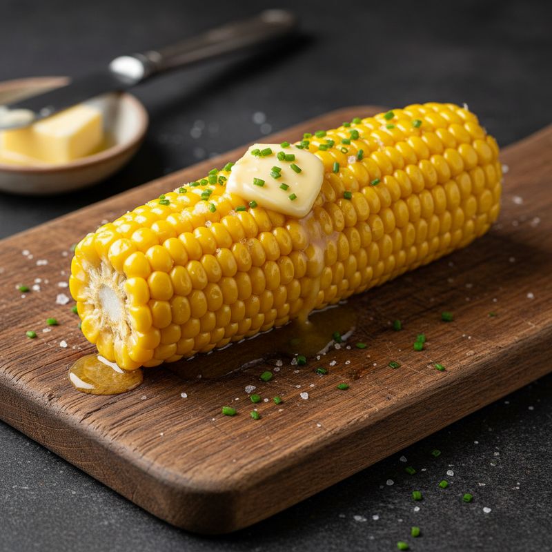 Вареная кукуруза с маслом