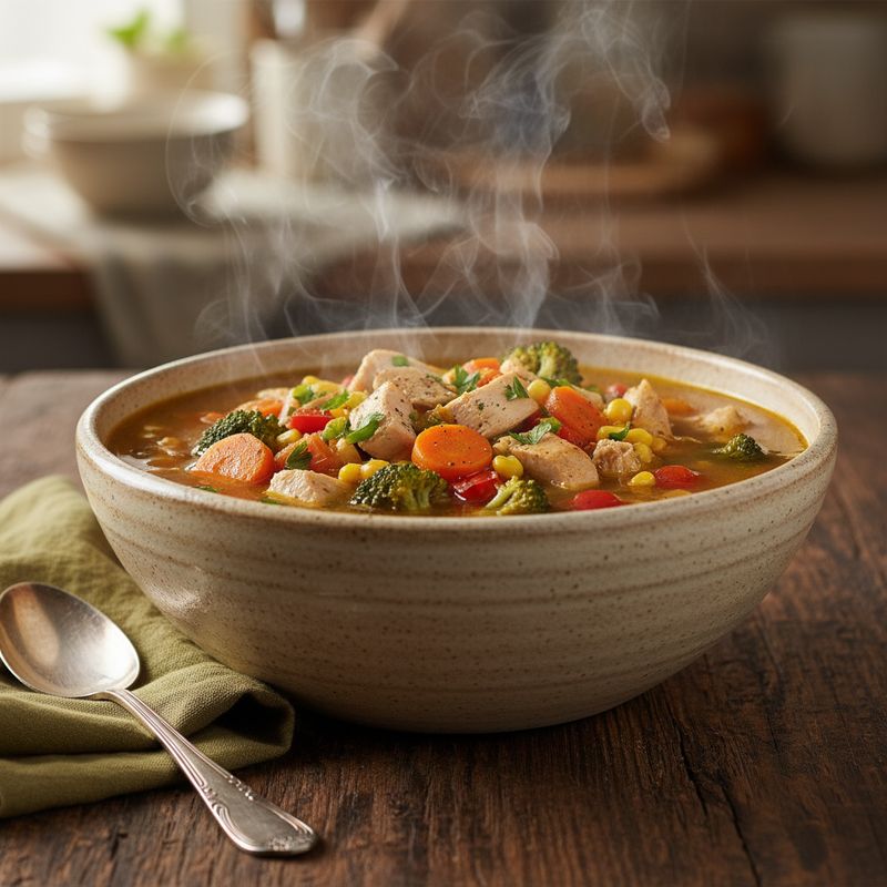 Куриный суп с овощами
