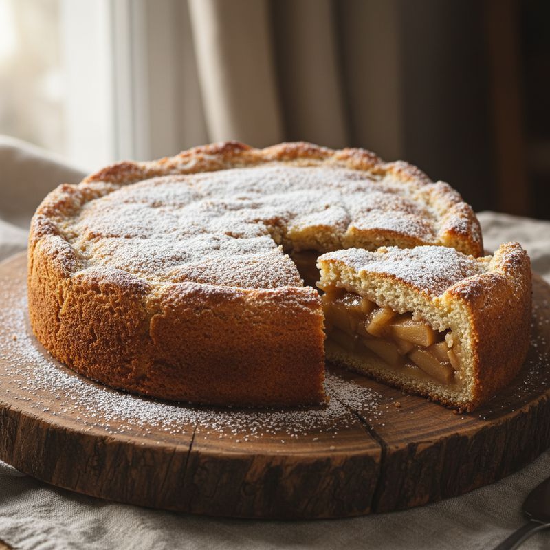 Шарлотка с яблоками