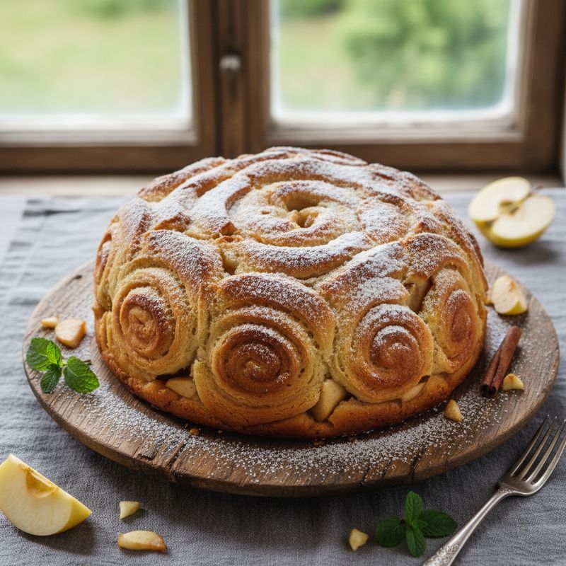 Шарлотка с яблоками