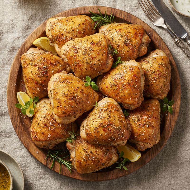 Куриные бедра, запеченные в духовке