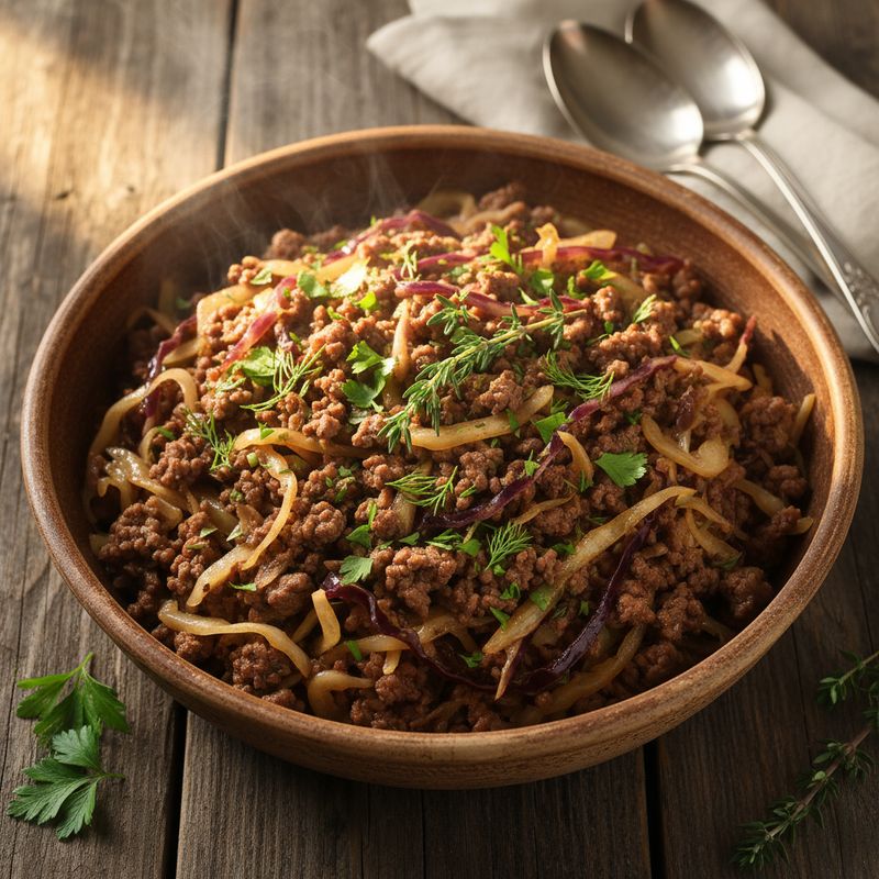 Фарш с капустой
