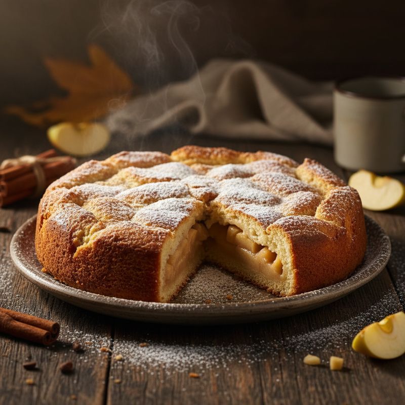 Шарлотка с яблоками