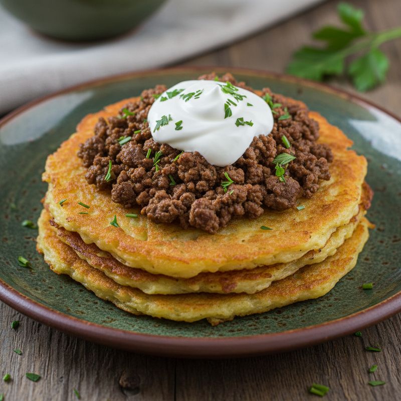 Драники с мясом