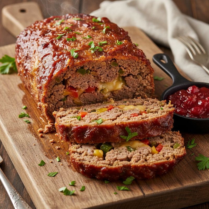 Мясной рулет из фарша