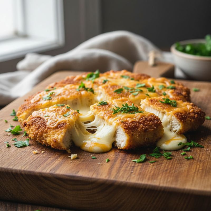 Рубленые куриные котлеты с сыром